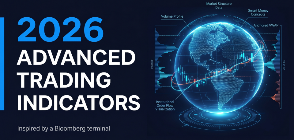 替代文字： 2026 年 TradingView 進階技術指標研究，包含 Market Structure、Volume Profile、Smart Money Concepts、Anchored VWAP 與訂單流分析視覺化