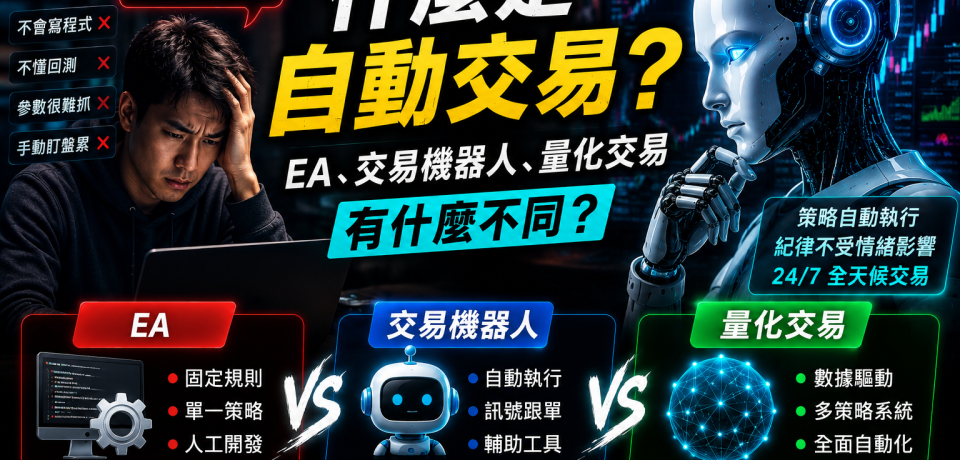 什麼是自動交易？EA、交易機器人與量化交易有什麼不同？
