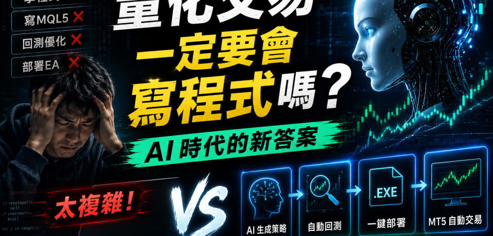 量化交易一定要會寫程式嗎？AI 時代的新答案