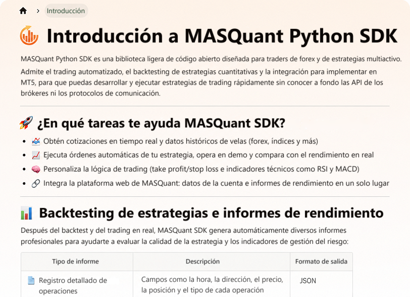 Documentación de MASQuant Python SDK