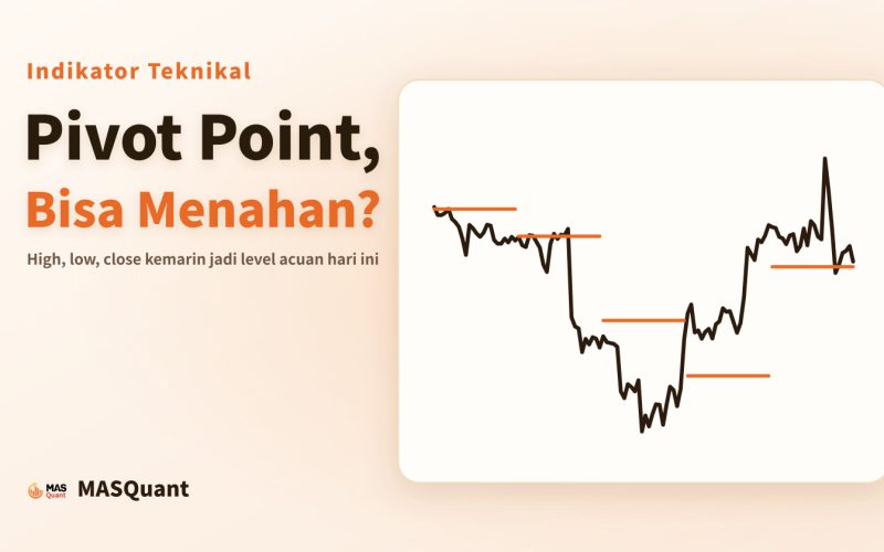 Sampul artikel: grafik sederhana per jam EUR/USD Januari 2025 dengan garis pivot harian, berjudul "Pivot Point, Bisa Menahan?"