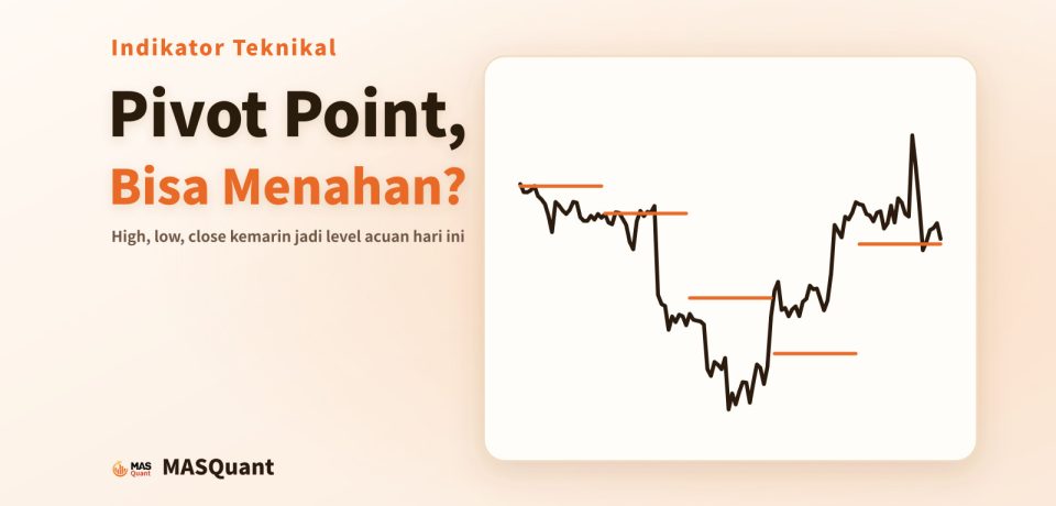 Sampul artikel: grafik sederhana per jam EUR/USD Januari 2025 dengan garis pivot harian, berjudul "Pivot Point, Bisa Menahan?"