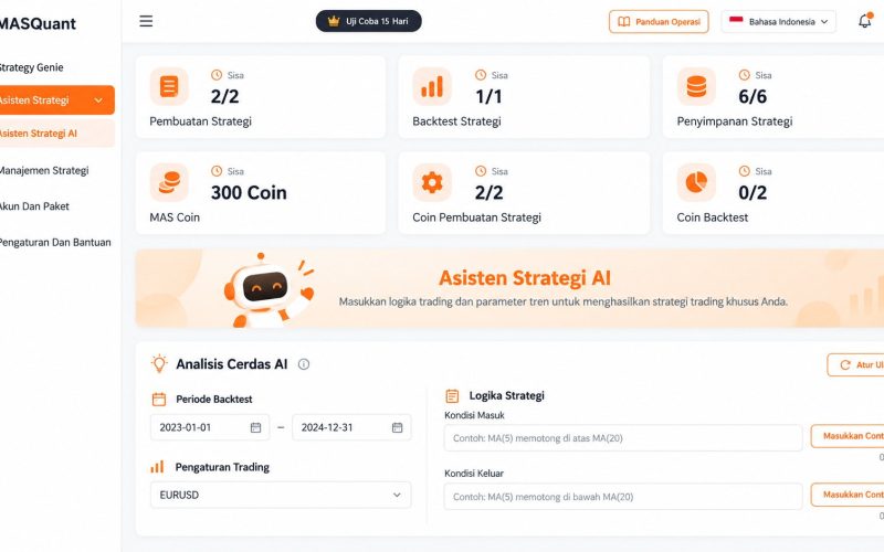 Pratinjau Dashboard AI Strategy Assistant