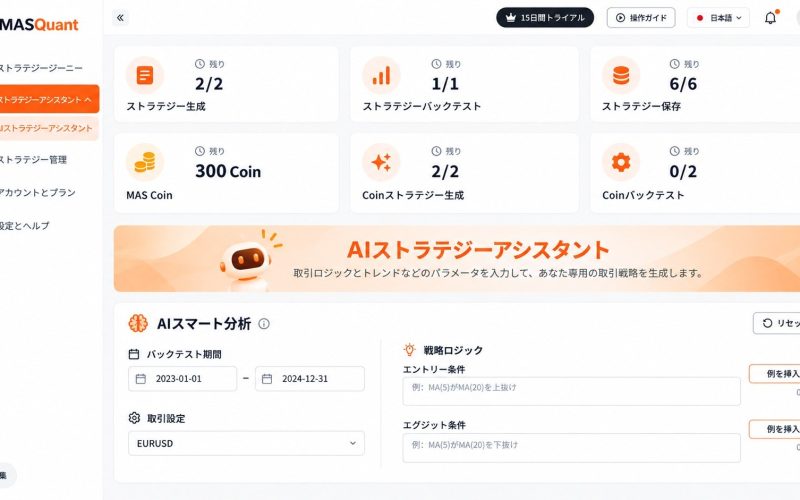 AIストラテジーアシスタント ダッシュボードのプレビュー