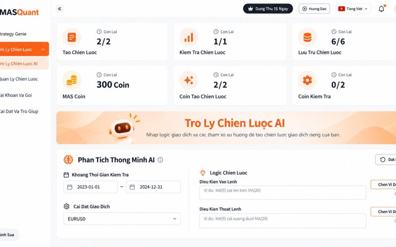 Xem trước Dashboard AI Strategy Assistant