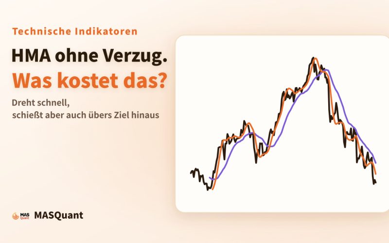 Titelbild des Artikels: vereinfachter Chart von USD/JPY 2022 mit HMA und SMA, Titel „HMA ohne Verzug. Was kostet das?“ Titelbild des Artikels: vereinfachter Chart von USD/JPY 2022 mit HMA und SMA, Titel „HMA ohne Verzug. Was kostet das?“