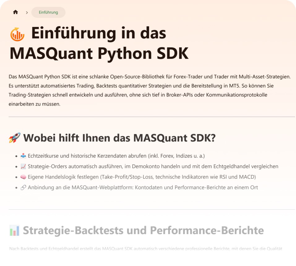 Dokumentation: Einführung in das MASQuant Python SDK