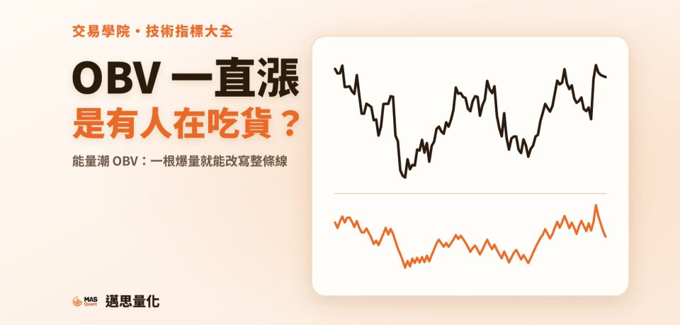 OBV 能量潮指標是什麼?OBV 一直漲,是有人在吃貨嗎|文章封面 OBV 能量潮指標是什麼?OBV 一直漲,是有人在吃貨嗎|文章封面