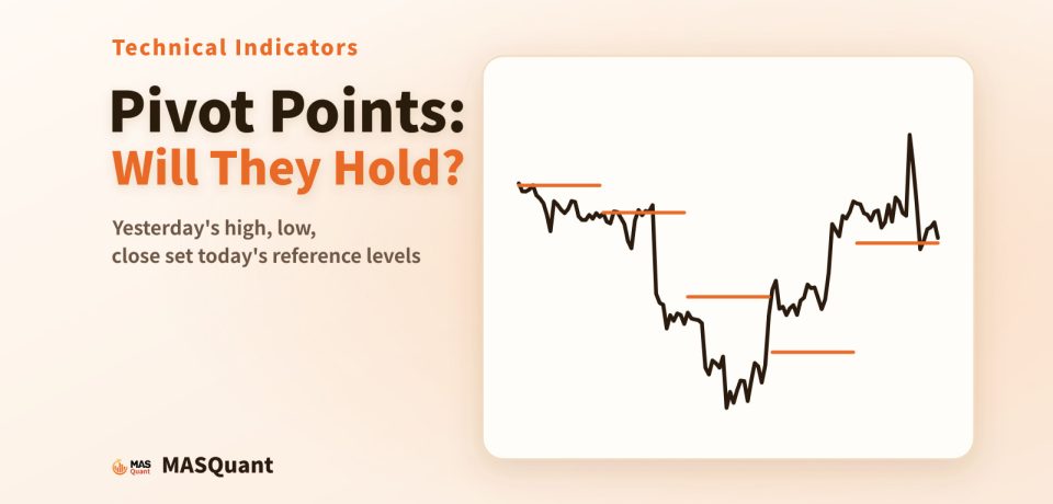 Article cover: a simplified hourly chart of EUR/USD in January 2025 with daily pivot lines, titled "Pivot Points: Will They Hold?"