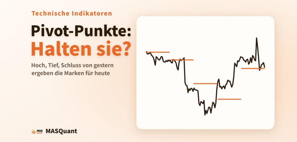 Titelbild des Artikels: vereinfachter Stundenchart von EUR/USD im Januar 2025 mit täglichen Pivot-Linien, Titel „Pivot-Punkte: Halten sie?“
