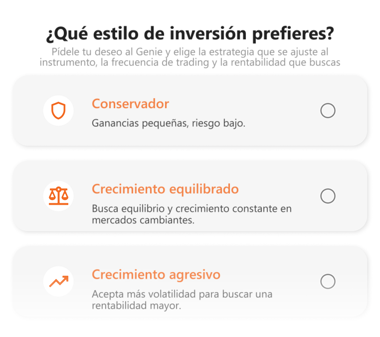 Strategy Genie: elige tu estilo de inversión