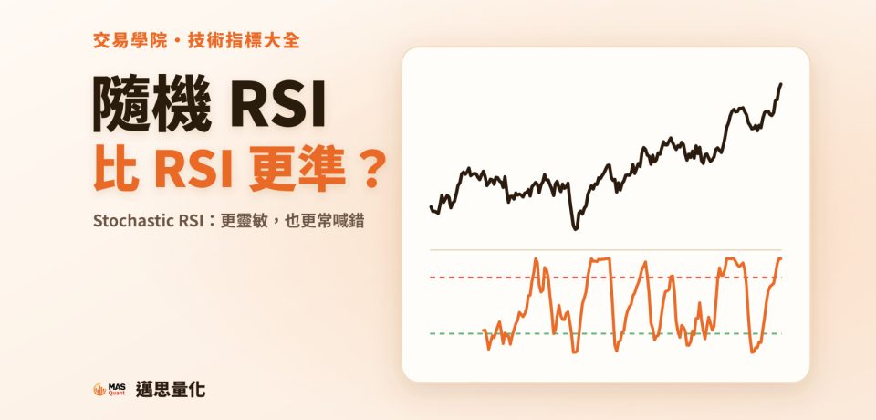 隨機 RSI(Stochastic RSI)是什麼?更靈敏,也更常喊錯|文章封面 隨機 RSI(Stochastic RSI)是什麼?更靈敏,也更常喊錯|文章封面