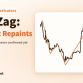 Article cover: a simplified chart of Ethereum in 2025 with the ZigZag line, titled "ZigZag: Why It Repaints"